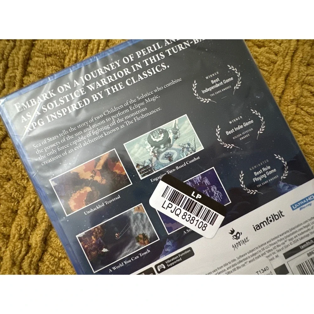 Sabotage Sea of Stars PlayStation 5 One Size Blue New Physical RPG iam8bit PS5